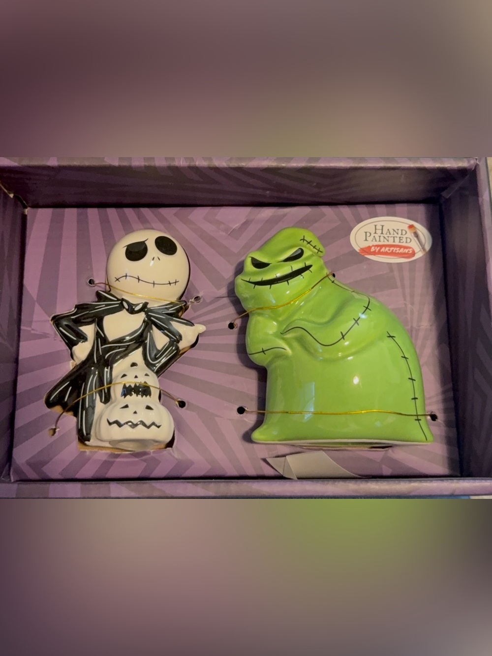 Nightmare before Christmas Hand -painted ceramic salt and pepper shaker